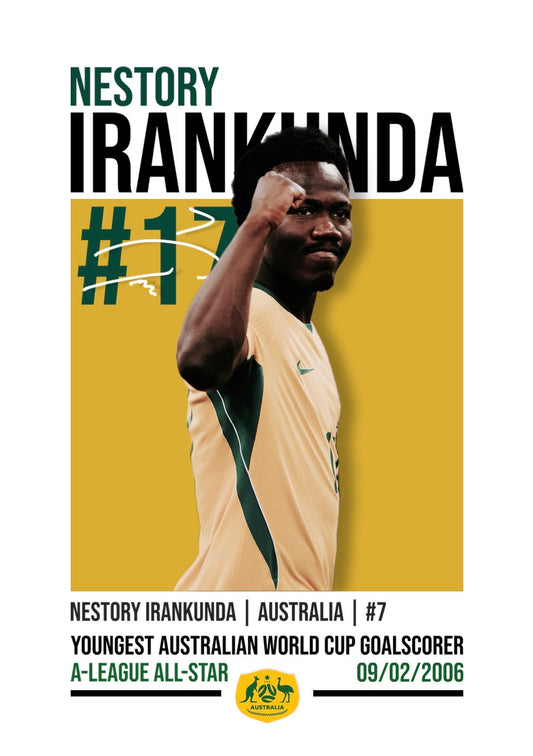 Nestory Irankunda | Australia Football Poster