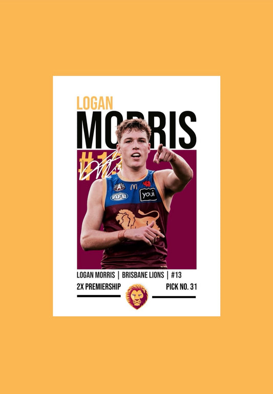 Logan Morris | Brisbane Lions AFL Poster