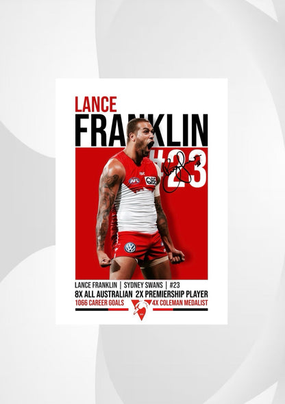 Lance Franklin Sydney Swans Poster