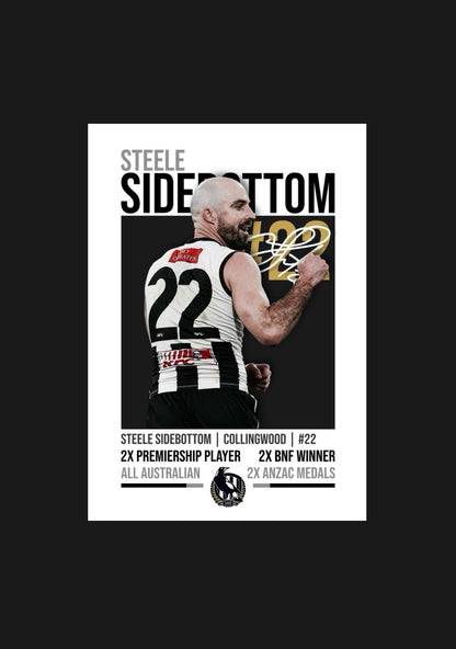 Steele Sidebottom | Collingwood AFL Poster