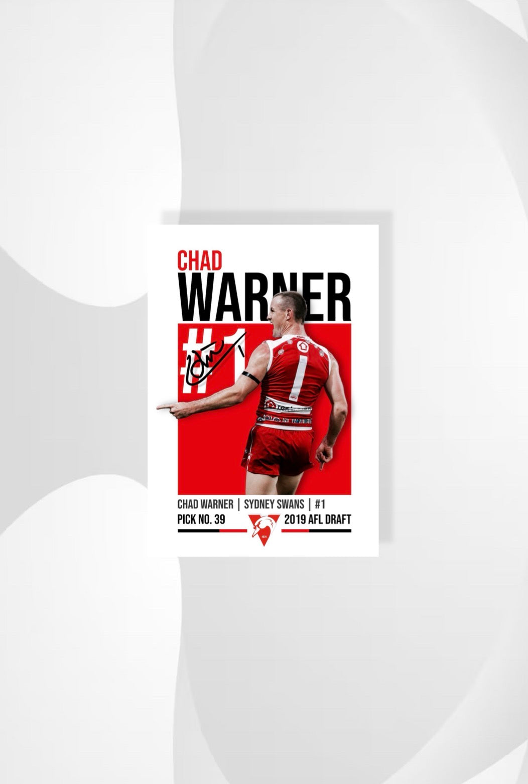 Chad Warner | Sydney Swans AFL Poster