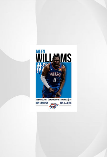 Jalen Williams | Oklahoma City Thunder NBA Poster
