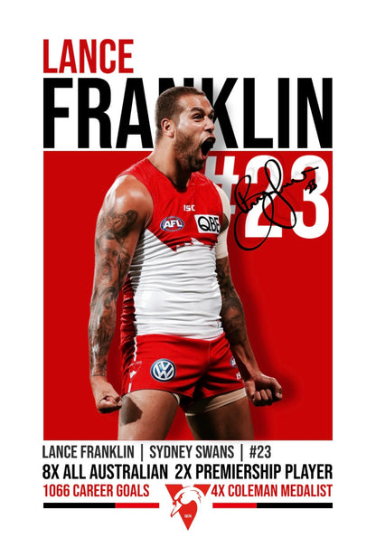 Lance Franklin Sydney Swans Poster