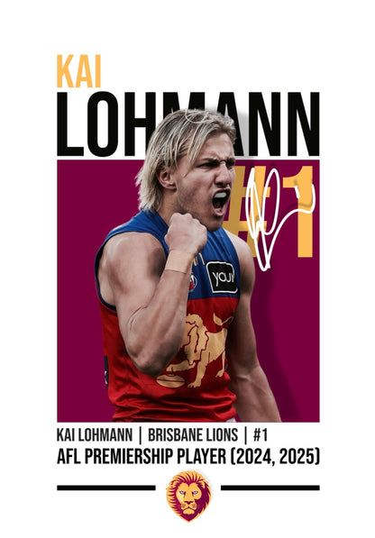 Kai Lohmann | Brisbane Lions AFL Poster