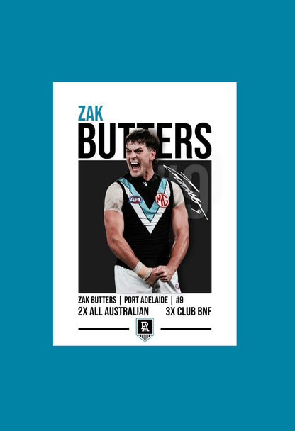 Zak Butters | Port Adelaide AFL Poster