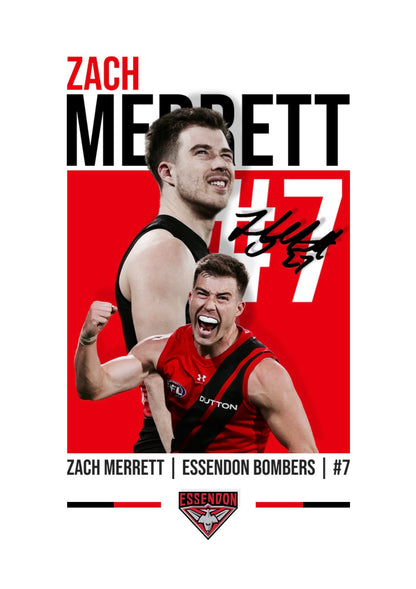 Zach Merrett | Essendon AFL Poster