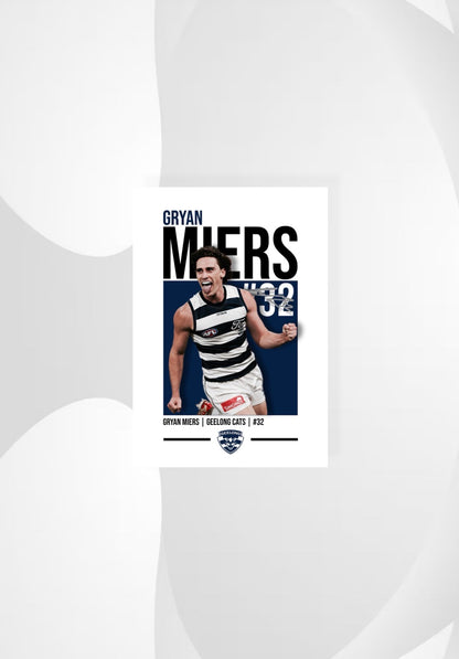 Gryan Miers | Geelong AFL Poster