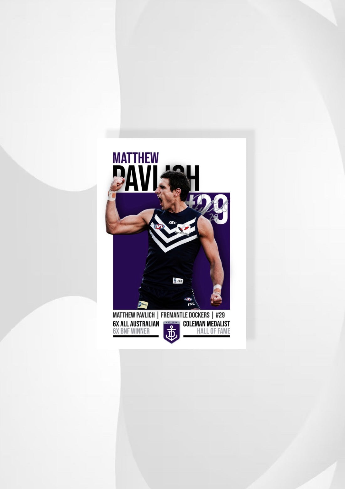 Matthew Pavlich | Fremantle AFL Poster