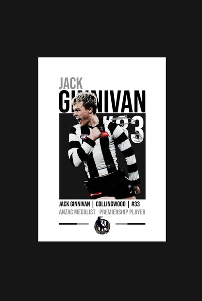 Jack Ginnivan | Collingwood AFL Poster