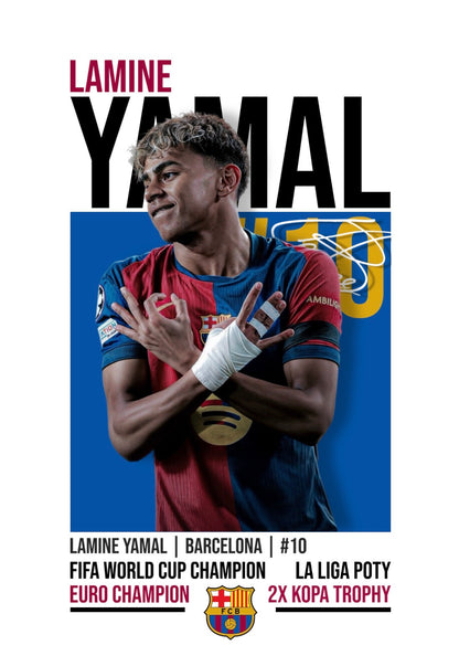 Lamine Yamal | Barcelona Football Poster