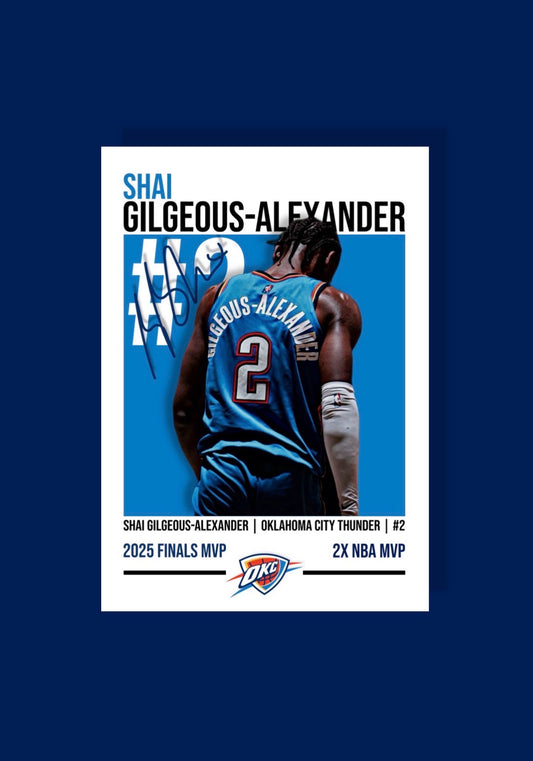 Shai Gilgeous-Alexander | Oklahoma City Thunder NBA Poster