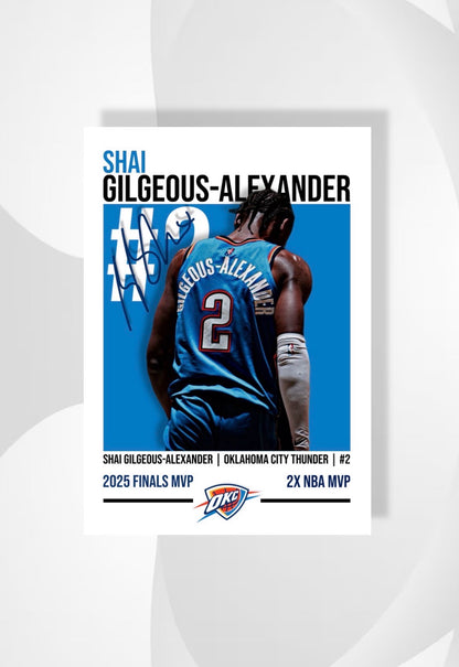 Shai Gilgeous-Alexander | Oklahoma City Thunder NBA Poster