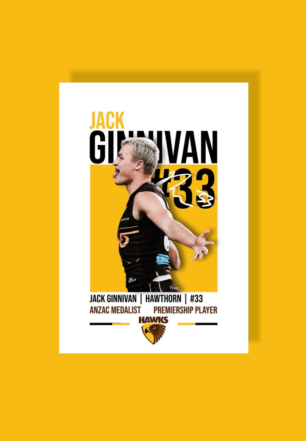 Jack Ginnivan | Hawthorn AFL Poster