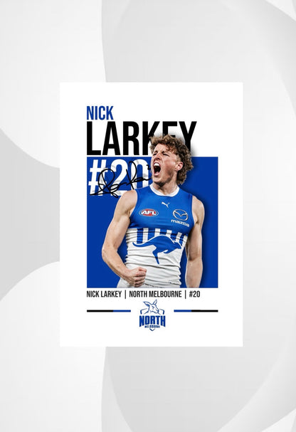 Nick Larkey | North Melbourne AFL Poster