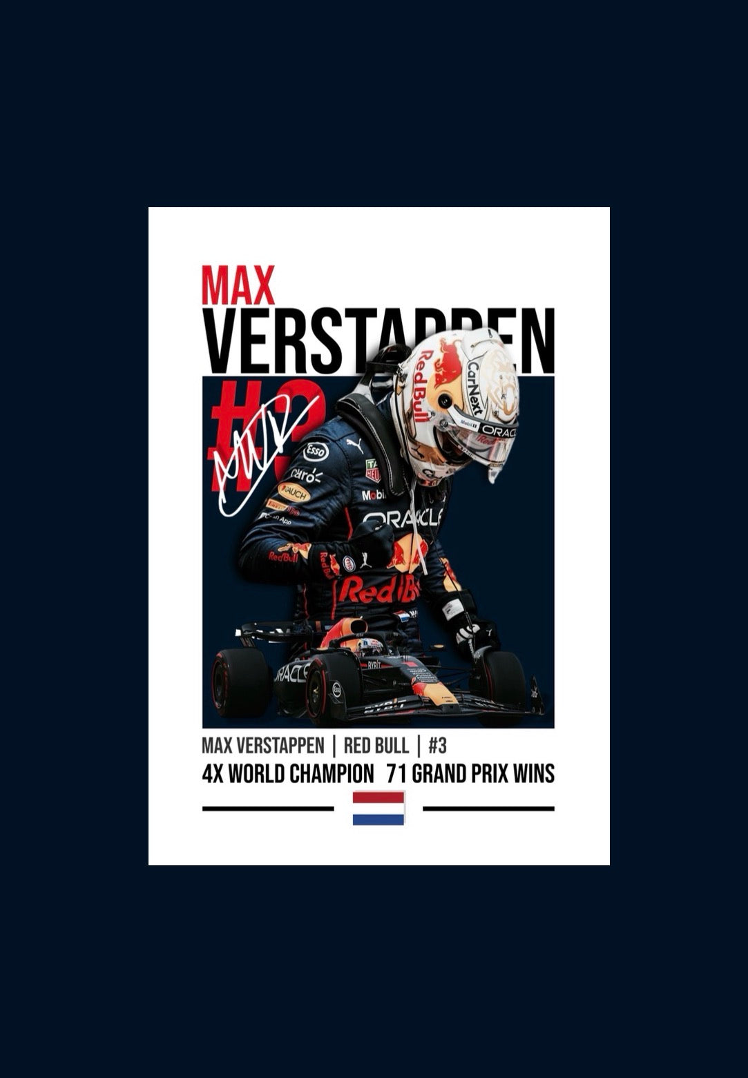 Max Verstappen Legends Edition Poster