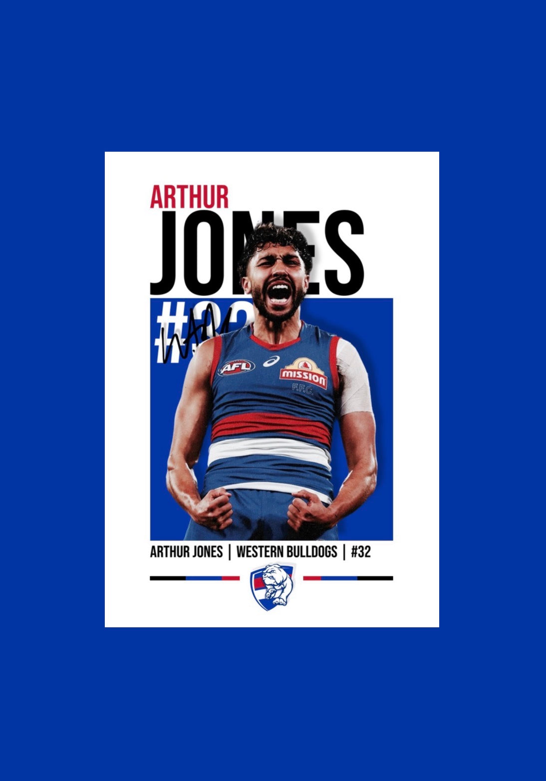 Arthur Jones | Western Bulldogs AFL Poster