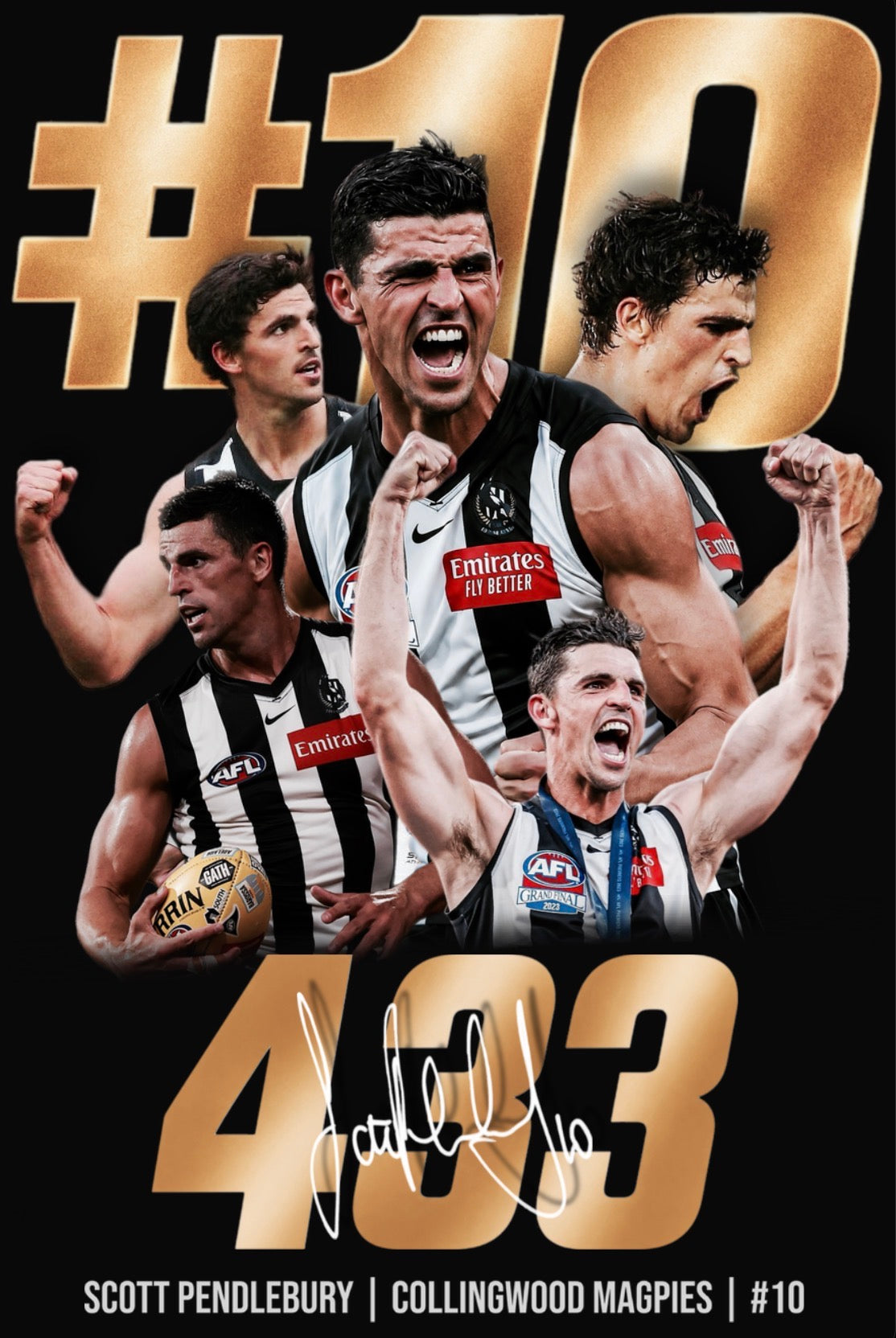 Scott Pendlebury | Collingwood AFL Poster