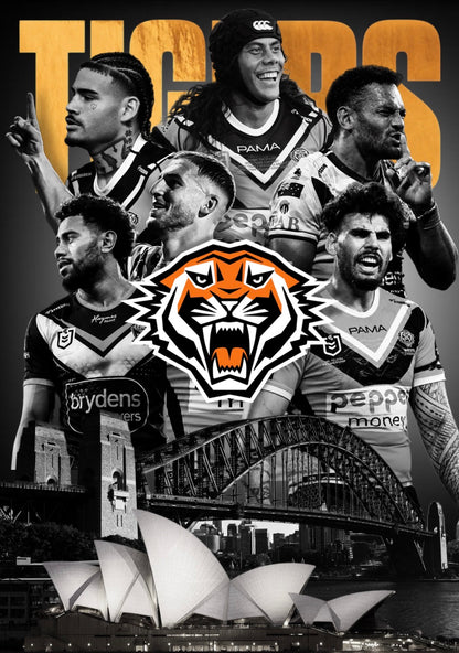 Wests Tigers 2026 Team NRL Poster