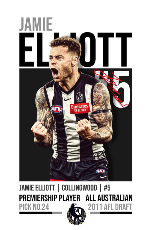 Jamie Elliott | Collingwood AFL Poster