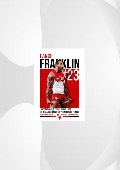 Lance Franklin Sydney Swans Poster