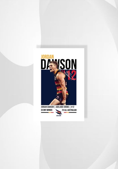 Jordan Dawson | Adelaide Crows AFL Poster