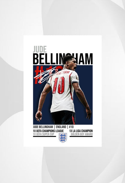 Jude Bellingham | England Football Poster