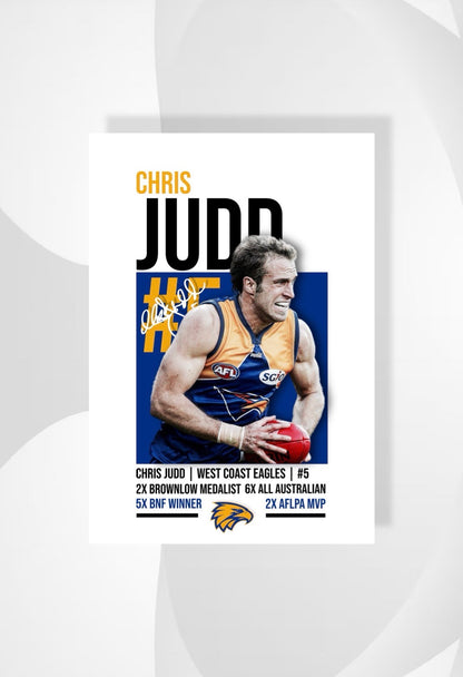 Chris Judd | West Coast AFL Poster