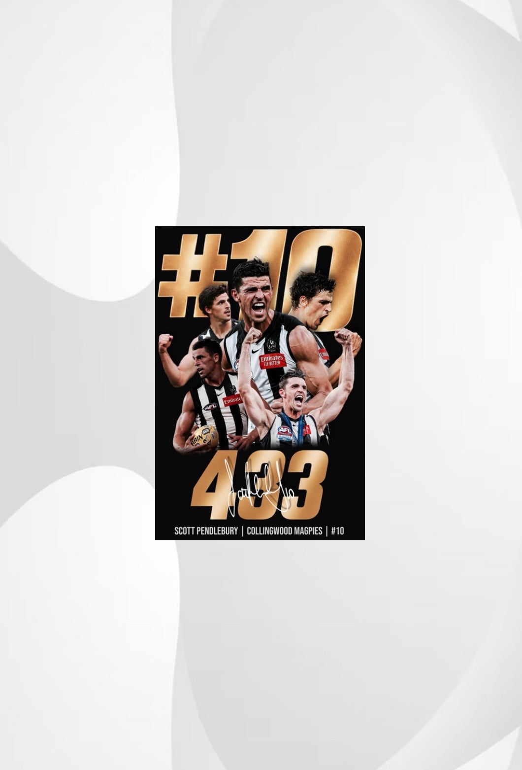 Scott Pendlebury | Collingwood AFL Poster