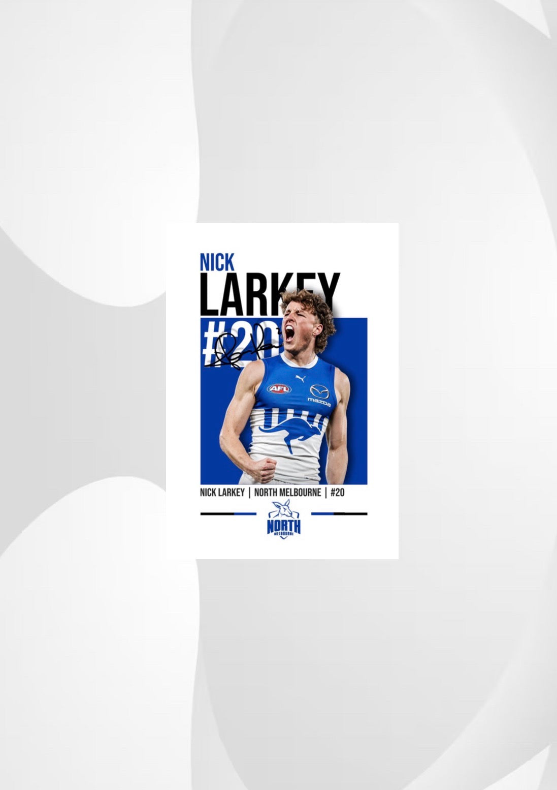Nick Larkey | North Melbourne AFL Poster