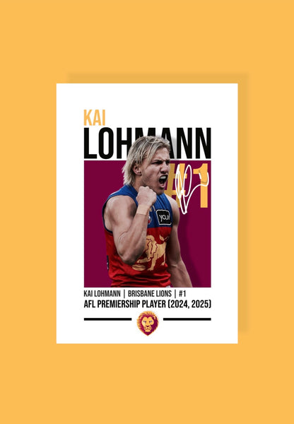 Kai Lohmann | Brisbane Lions AFL Poster