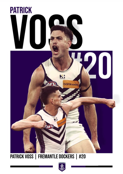 Fremantle Bundle | Brayshaw, Serong, Voss AFL Poster Value Pack