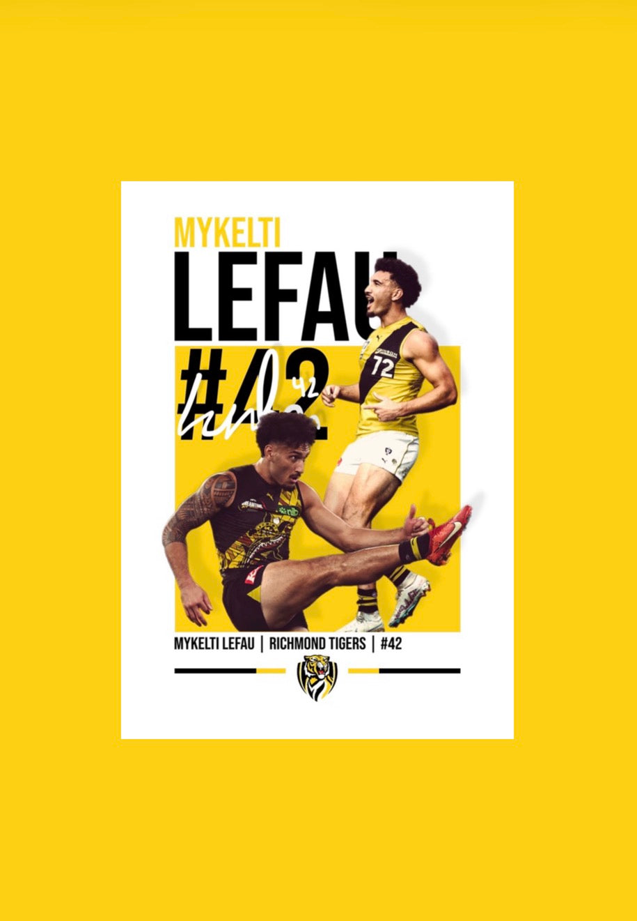 Mykelti Lefau | Richmond AFL Poster
