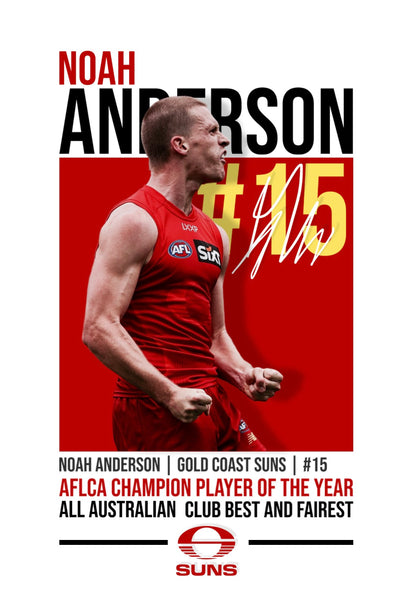 Noah Anderson | Gold Coast Suns AFL Poster
