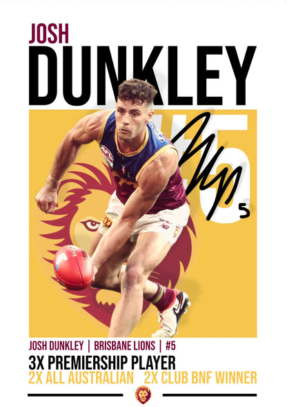 Josh Dunkley | Brisbane Lions AFL Poster