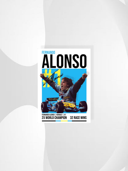 Fernando Alonso Legends Edition Poster