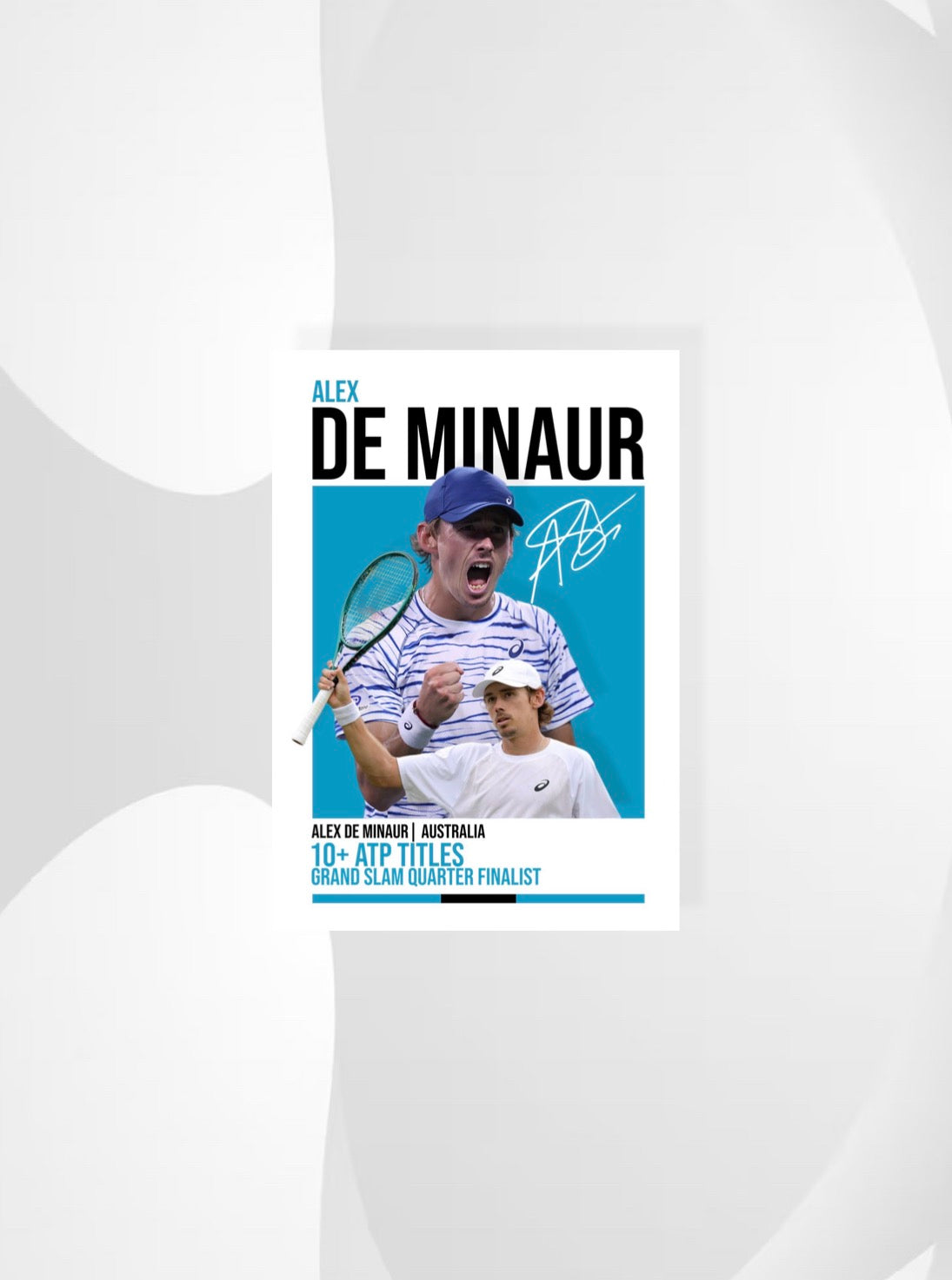 Alex De Minaur | Tennis Poster