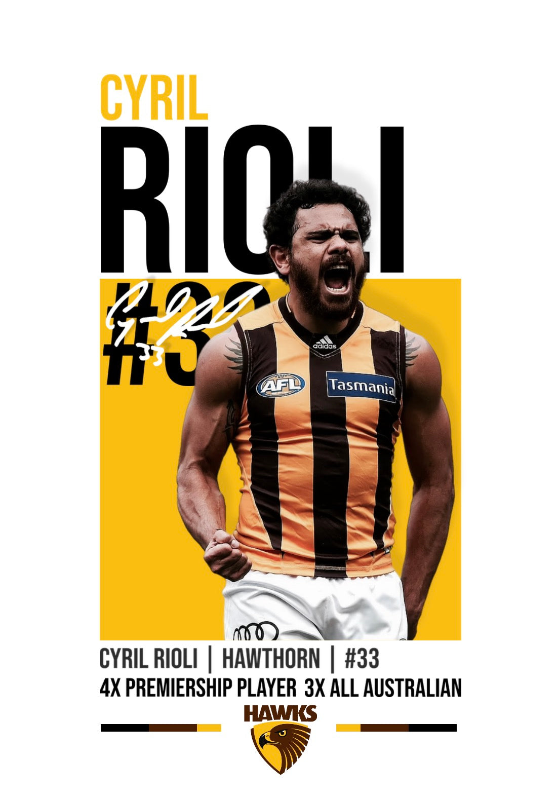 Cyril Rioli | Hawthorn AFL Poster