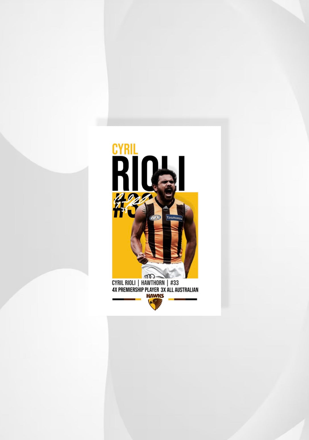 Cyril Rioli | Hawthorn AFL Poster