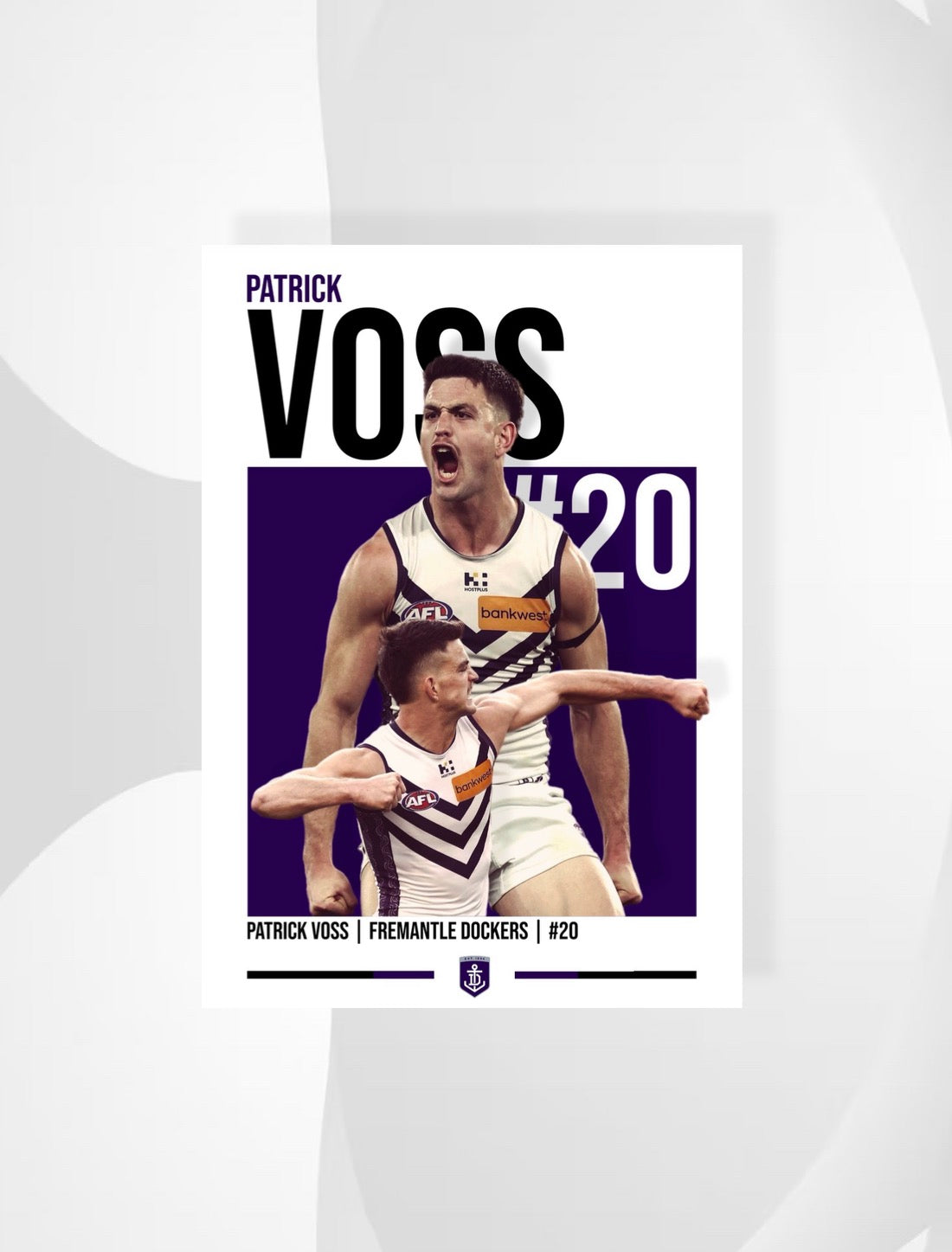 Patrick Voss | Fremantle AFL Poster