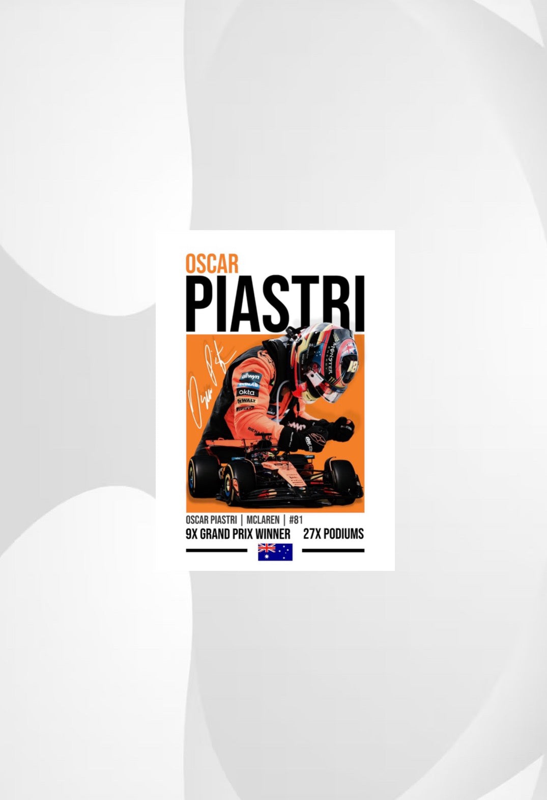 Oscar Piastri Poster