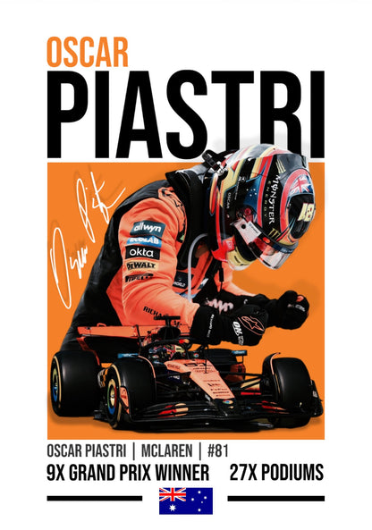 Oscar Piastri Poster
