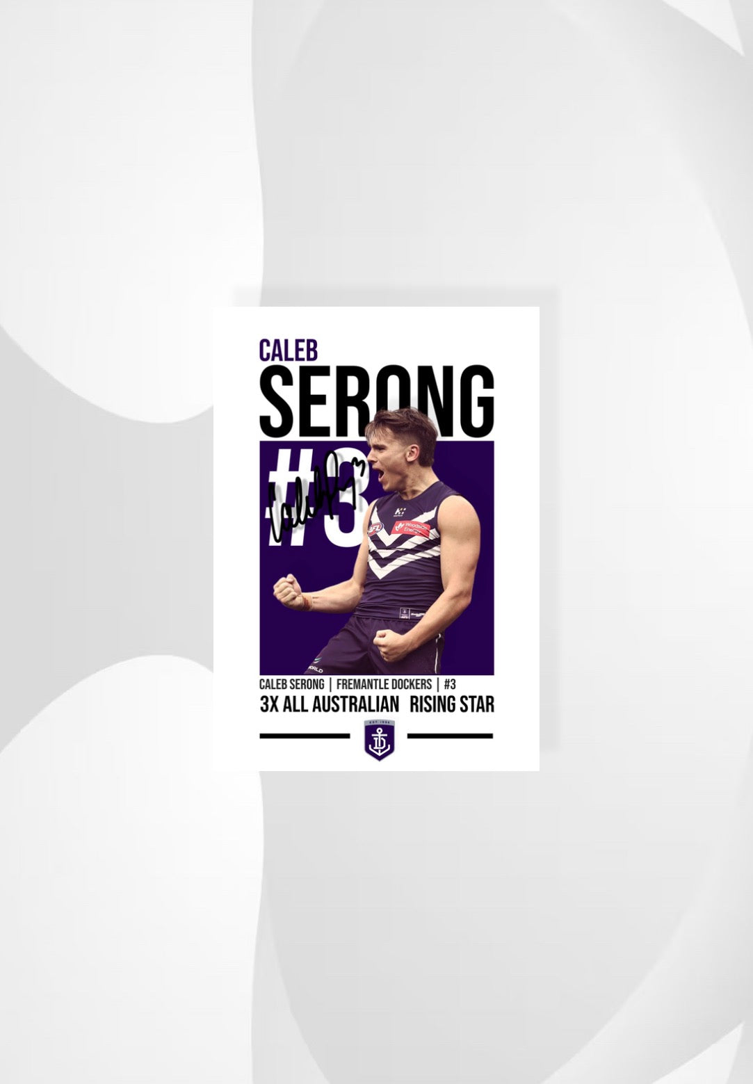 Caleb Serong | Fremantle AFL Poster