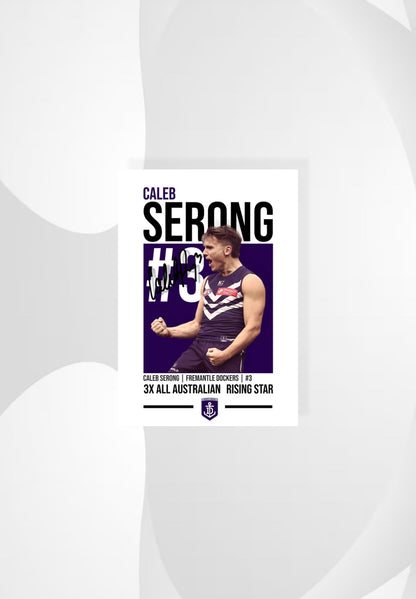 Caleb Serong | Fremantle AFL Poster