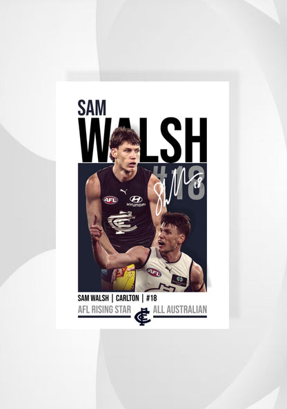 Sam Walsh | Carlton AFL Poster