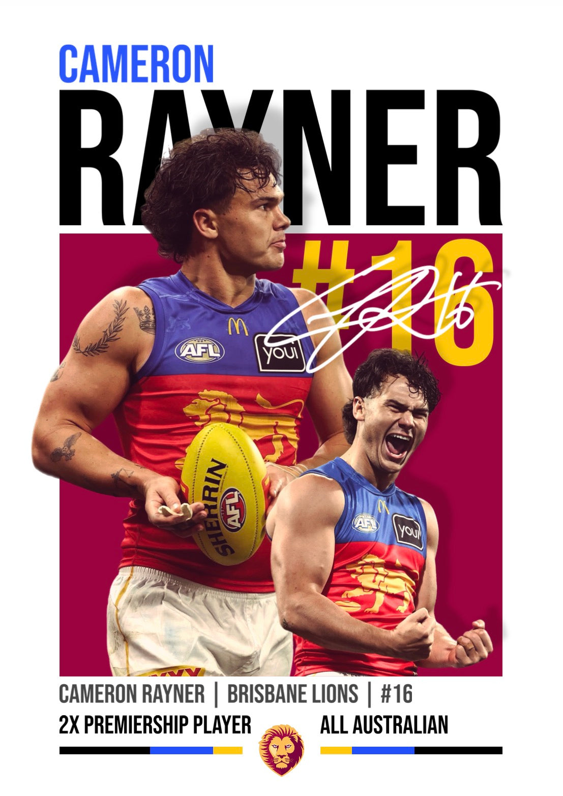 Cameron Rayner Poster (Digital)