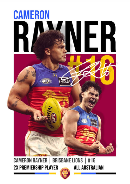 Cameron Rayner | Brisbane Lions AFL Poster