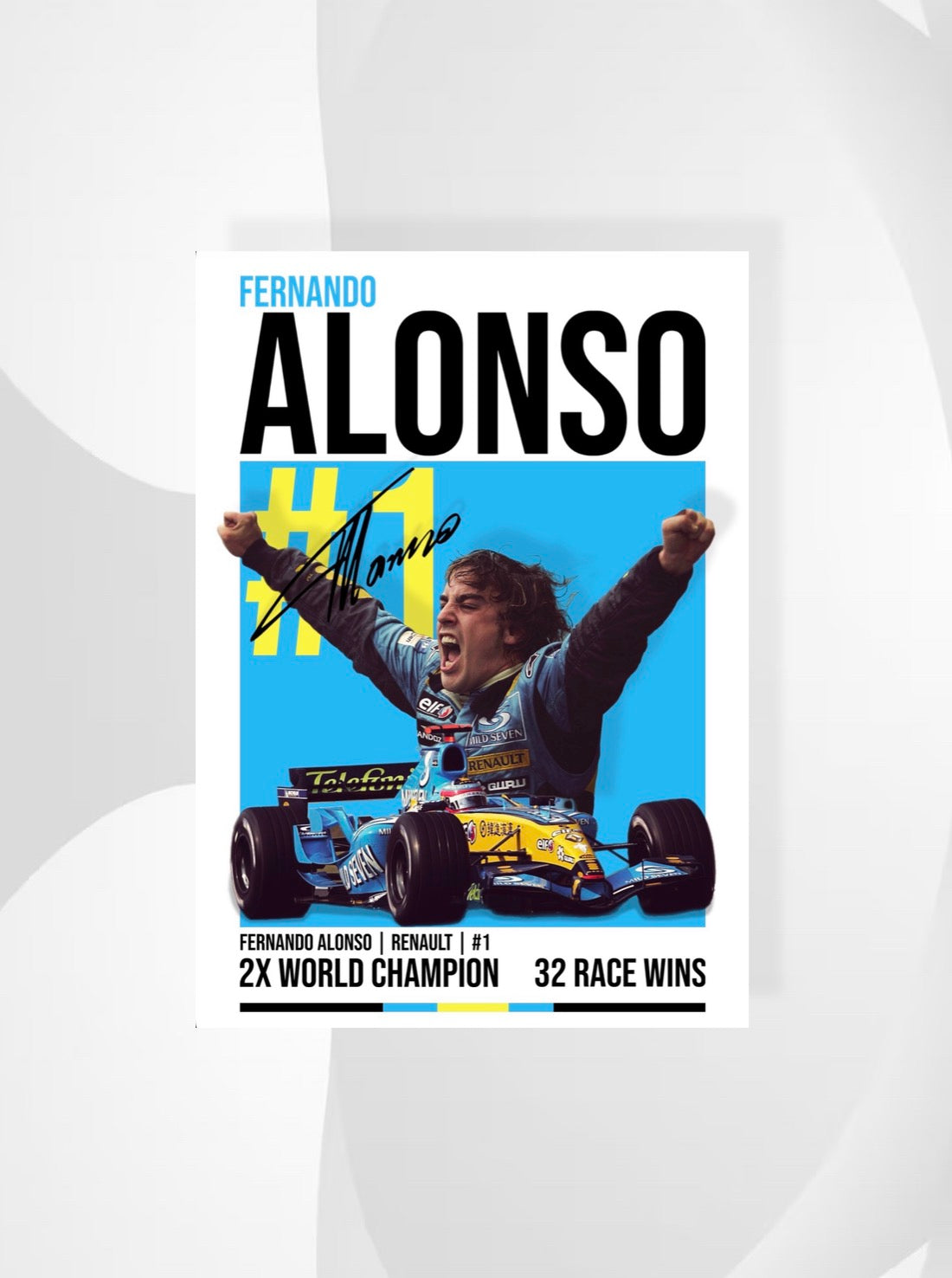 Fernando Alonso Legends Edition Poster