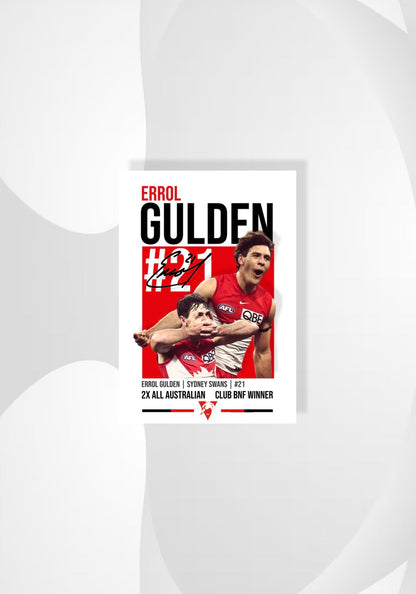 Errol Gulden | Sydney Swans AFL Poster