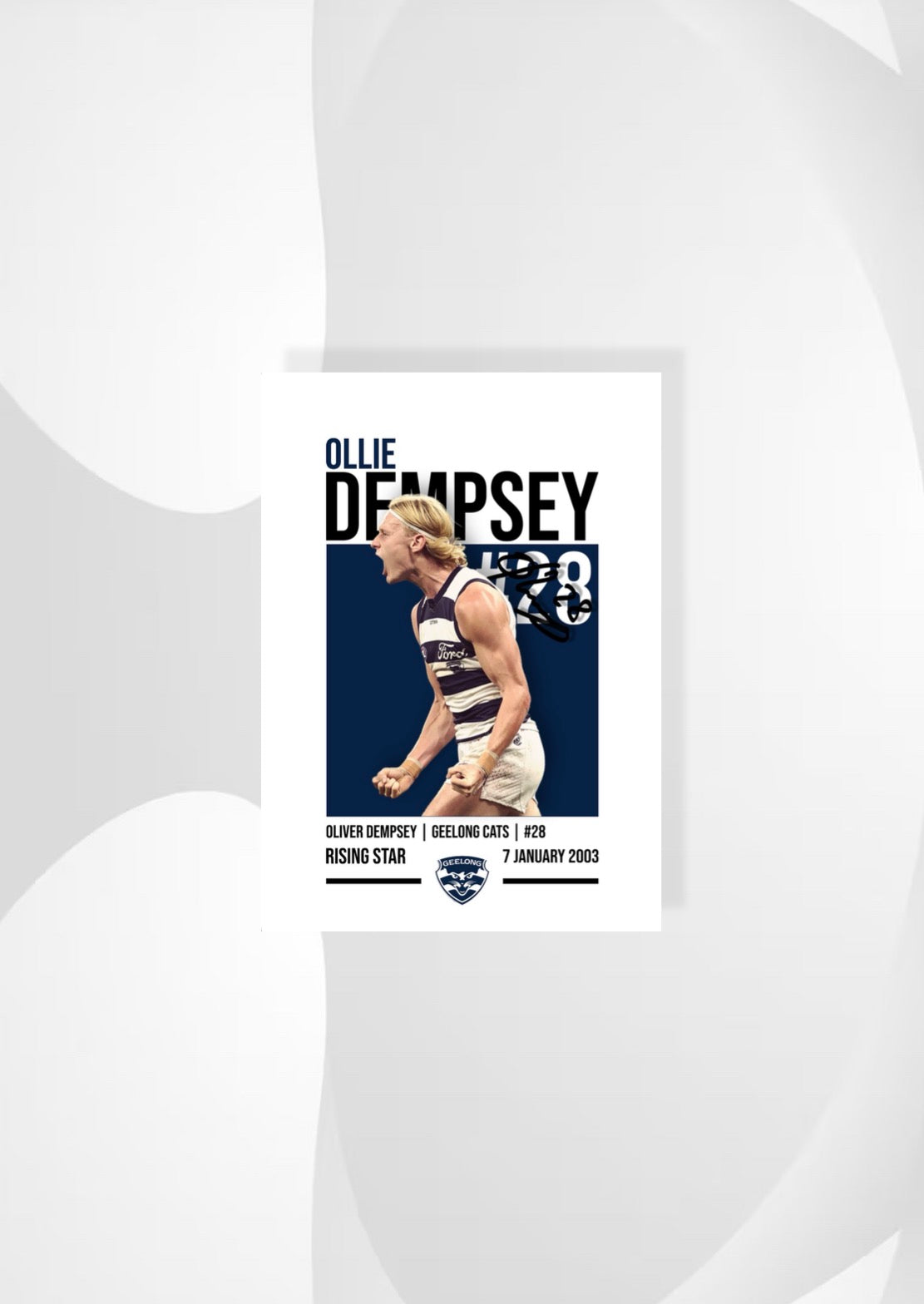 Oliver Dempsey | Geelong AFL Poster