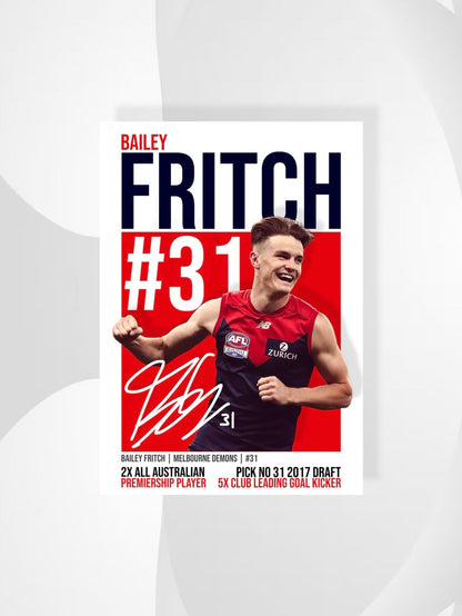 Bailey Fritch | Melbourne AFL Poster